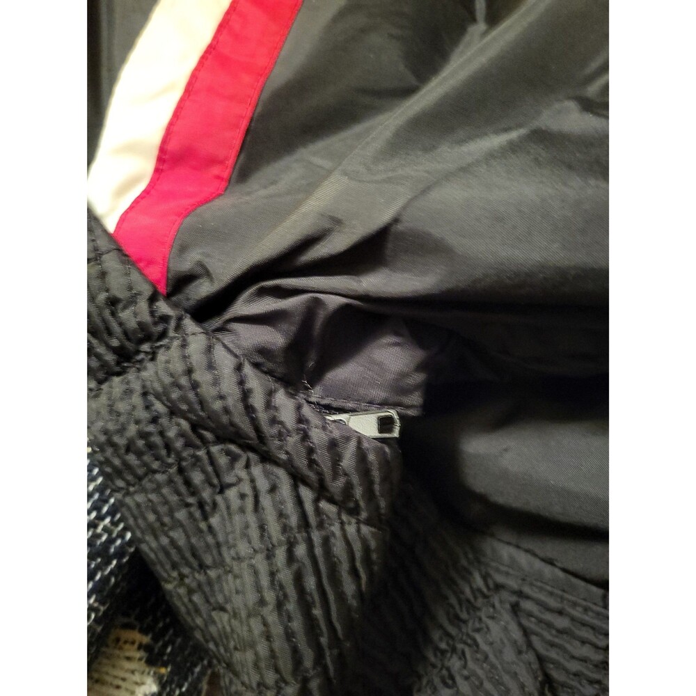DKNY Black Jacket with Red and White Stripes - Picture 7 of 8